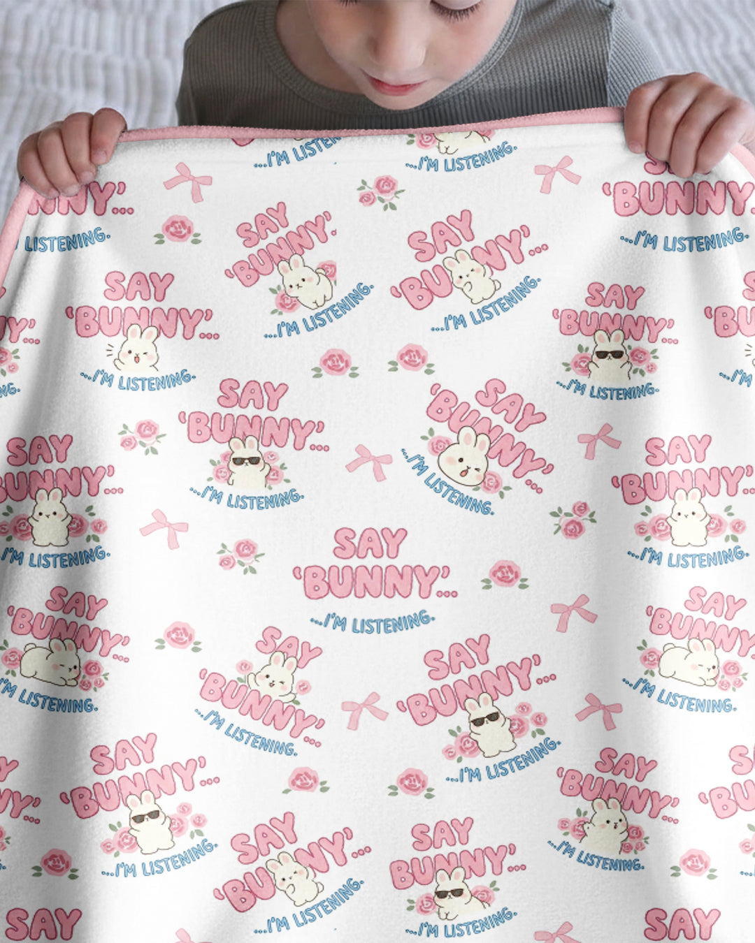 Bunny Radio Bamboo Blanket