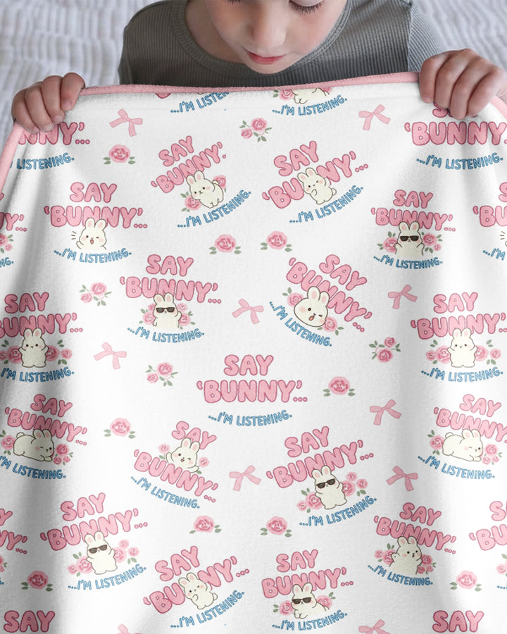 Bunny Radio Bamboo Blanket