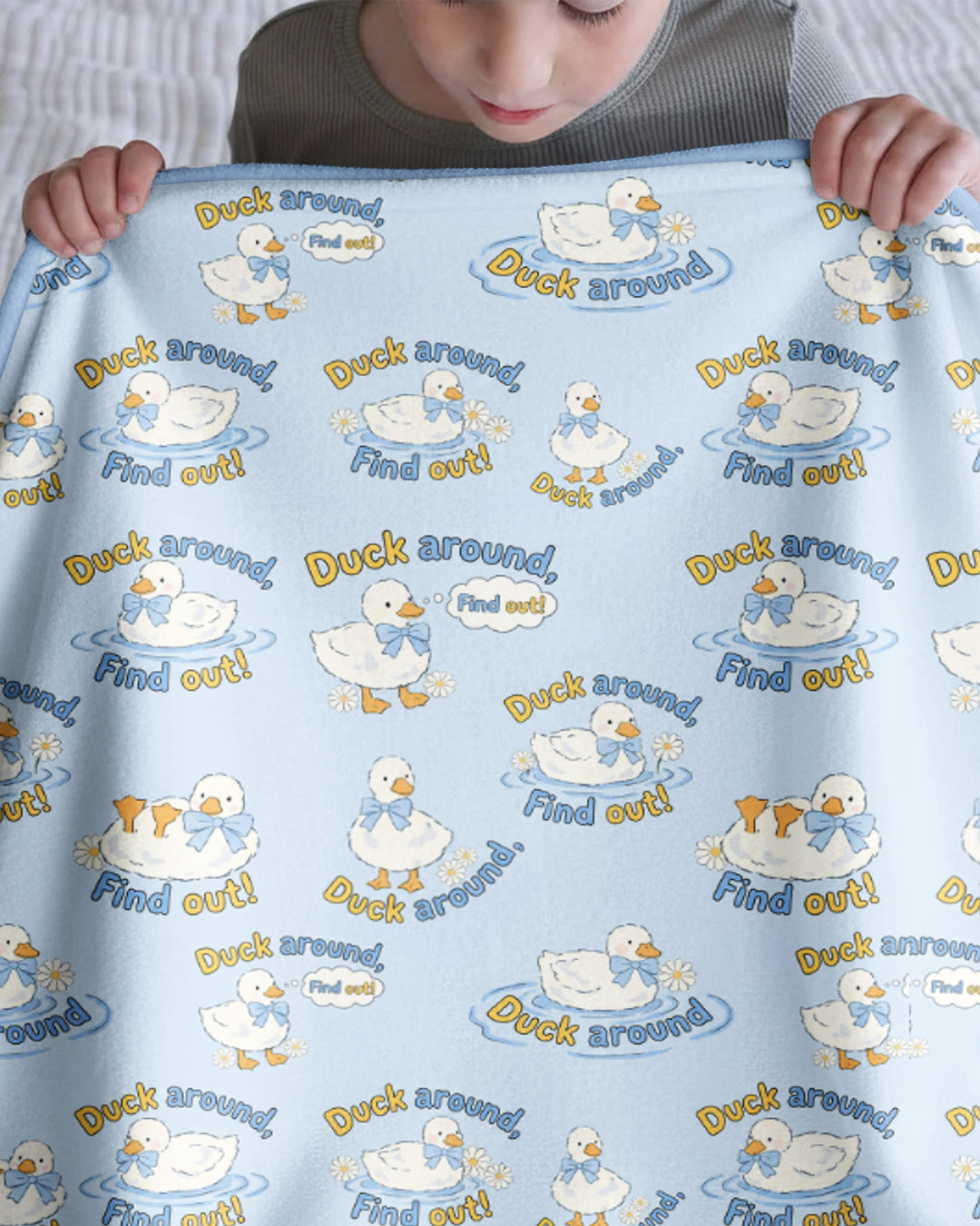 The Duck Around Bamboo Blanket