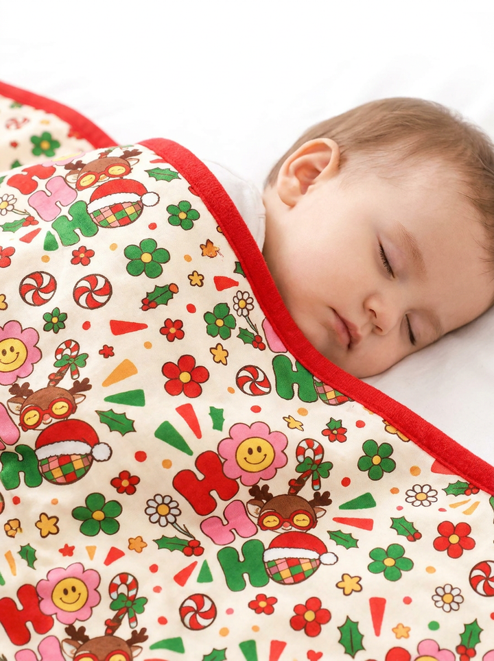 Ho Ho Ho Holiday Bamboo Blanket