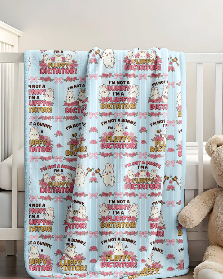 Bossy Bunny Bamboo Blanket