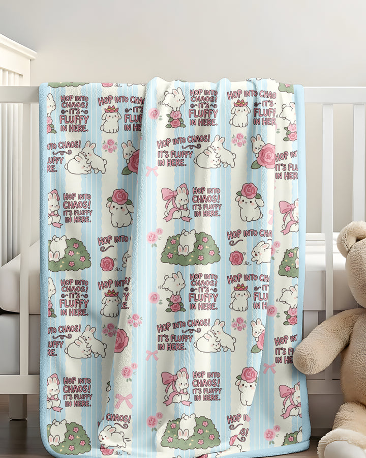 Hop Into Chaos Bamboo Blanket