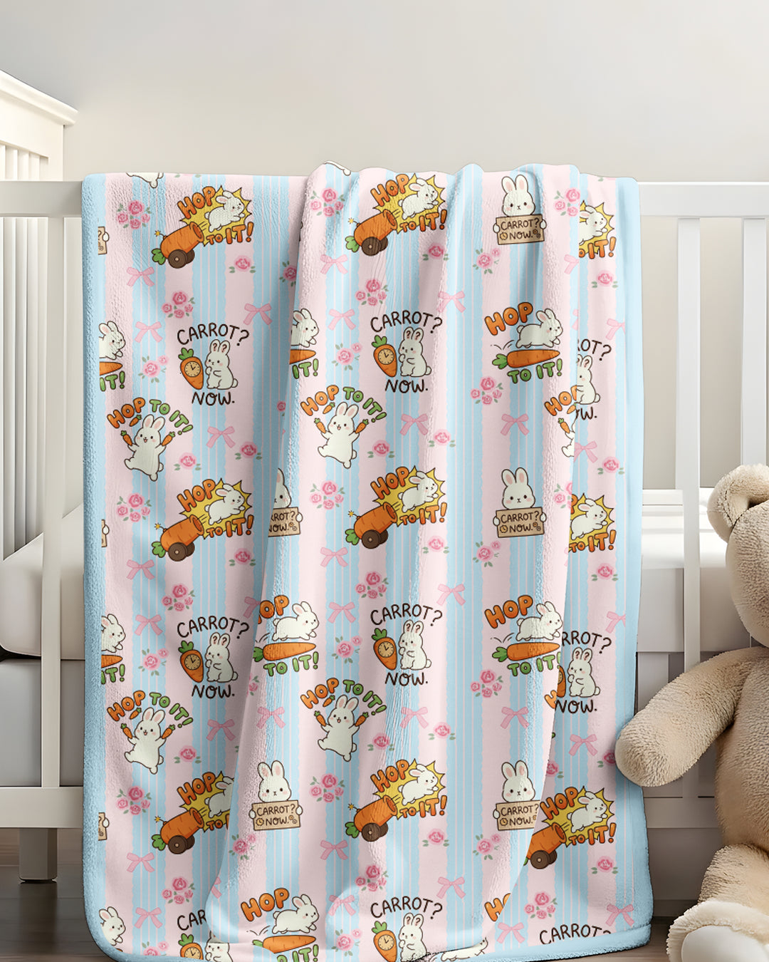 Carrot Rush Bamboo Blanket