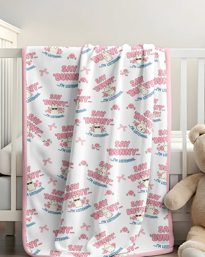 Bunny Radio Bamboo Blanket
