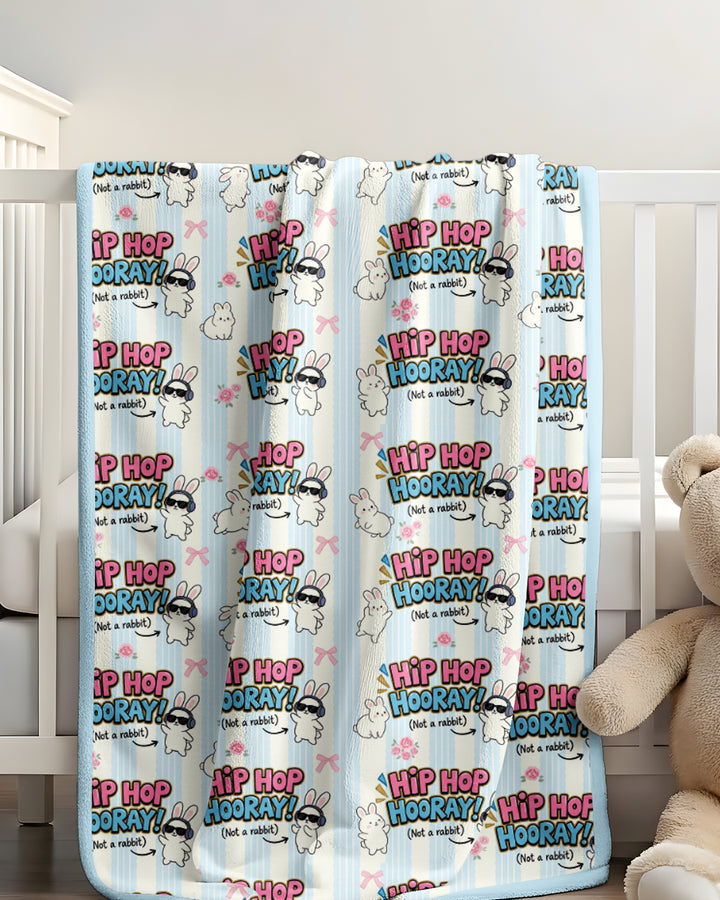 Hip Hop Bunny Bamboo Blanket