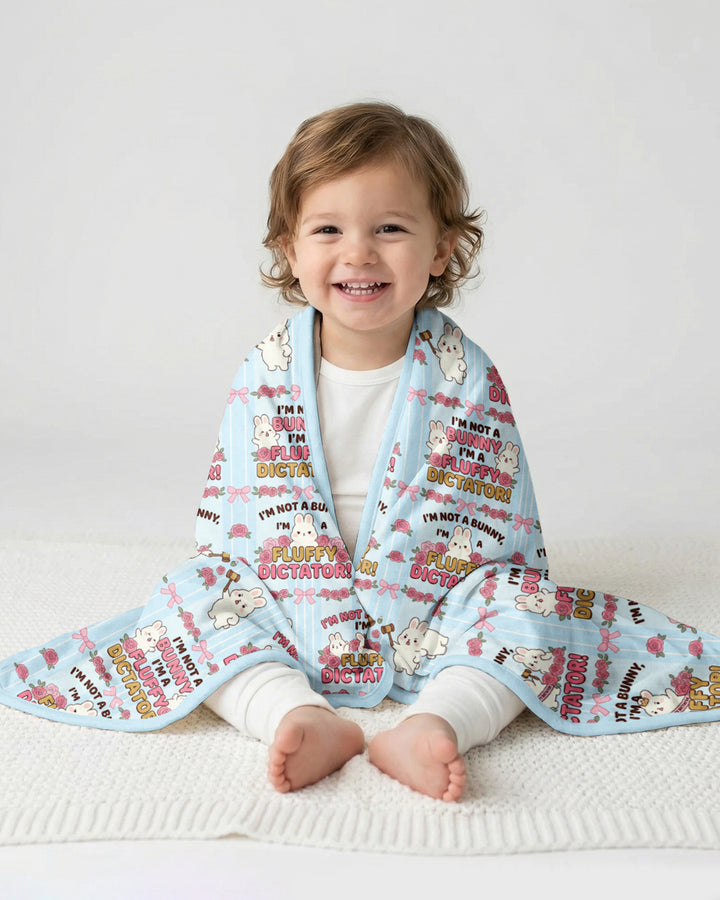 Bossy Bunny Bamboo Blanket