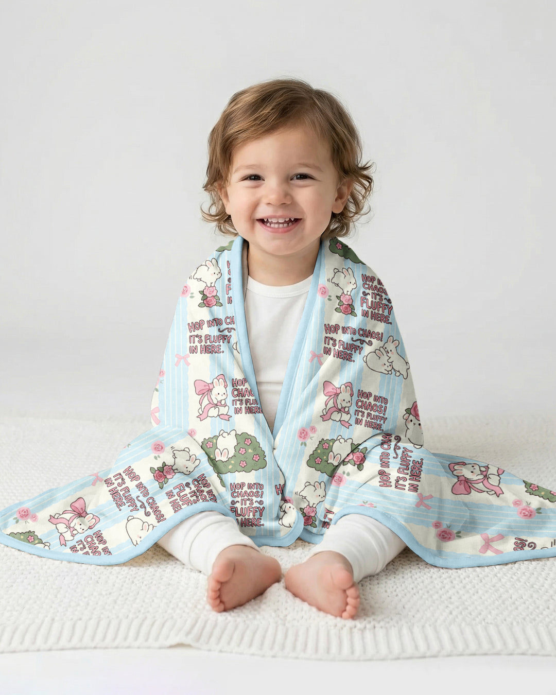 Hop Into Chaos Bamboo Blanket