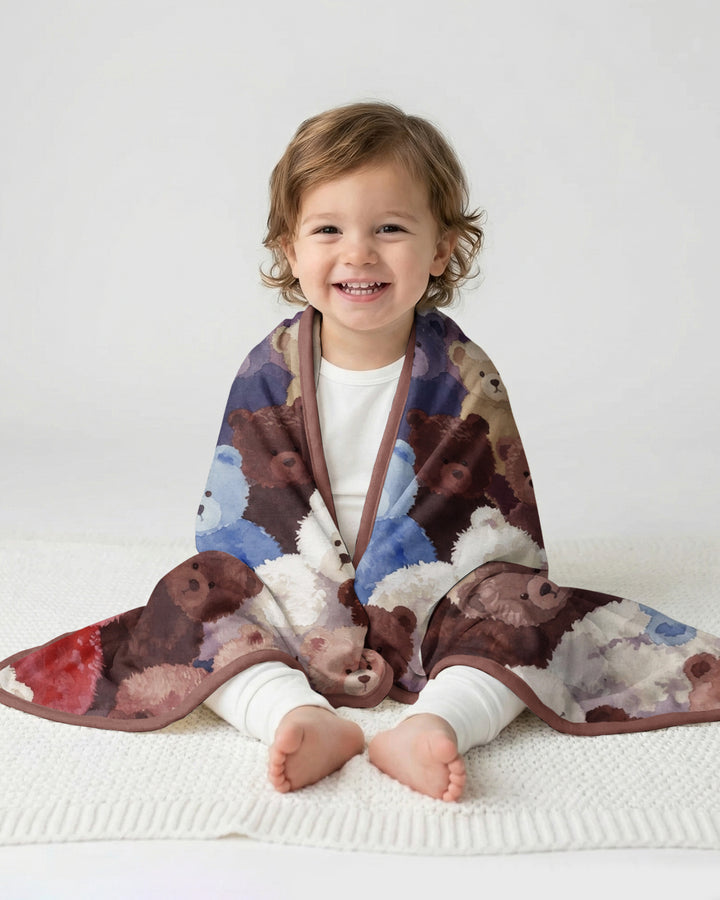 Teddy Bear Hug Jam Bamboo Blanket