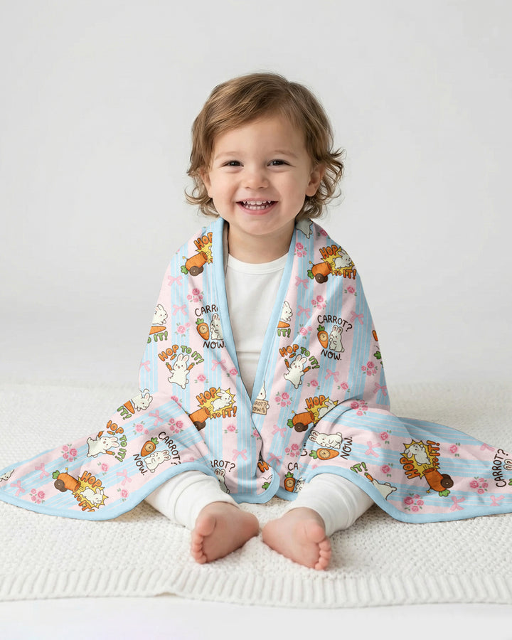 Carrot Rush Bamboo Blanket