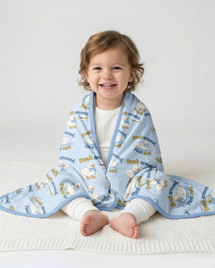 The Duck Around Bamboo Blanket
