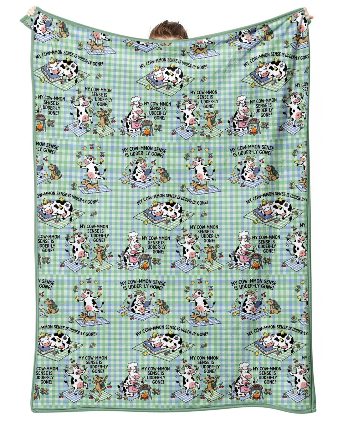Common Sense Is Udderly Gone Bamboo Blanket
