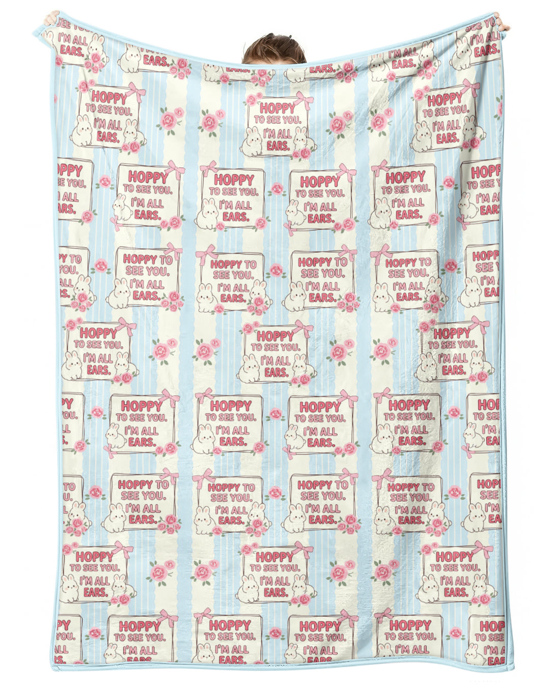 Hoppy To See You Bamboo Blanket