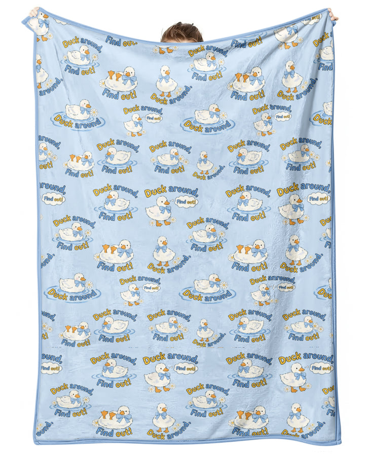 The Duck Around Bamboo Blanket