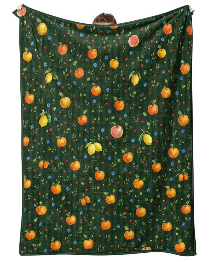Forest Orange Bamboo Blanket