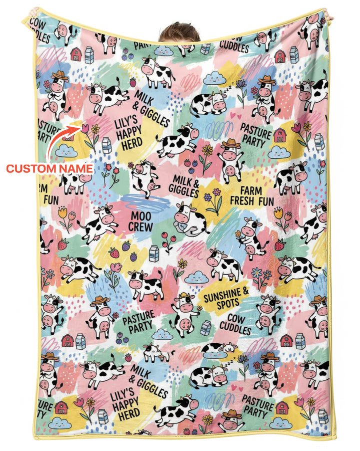 Custom Name Can’t Keep Us In The Barn Bamboo Blanket