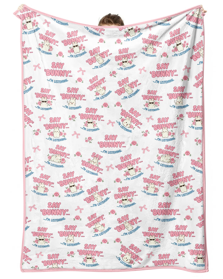 Bunny Radio Bamboo Blanket