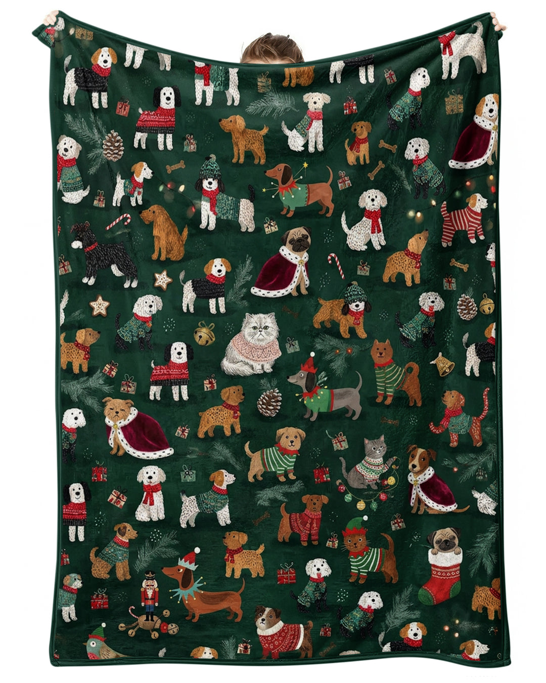 Winter Wonderland Bow Wow Bamboo Blanket