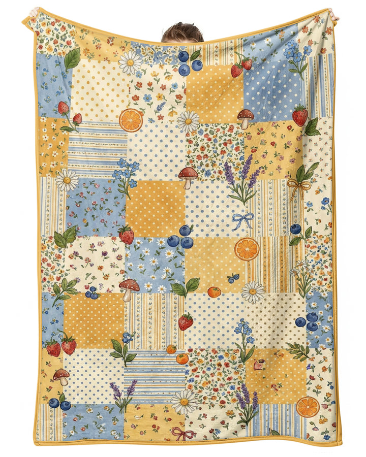 Lavender Orange Jam Bamboo Blanket