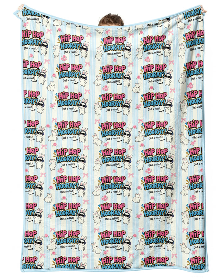 Hip Hop Bunny Bamboo Blanket