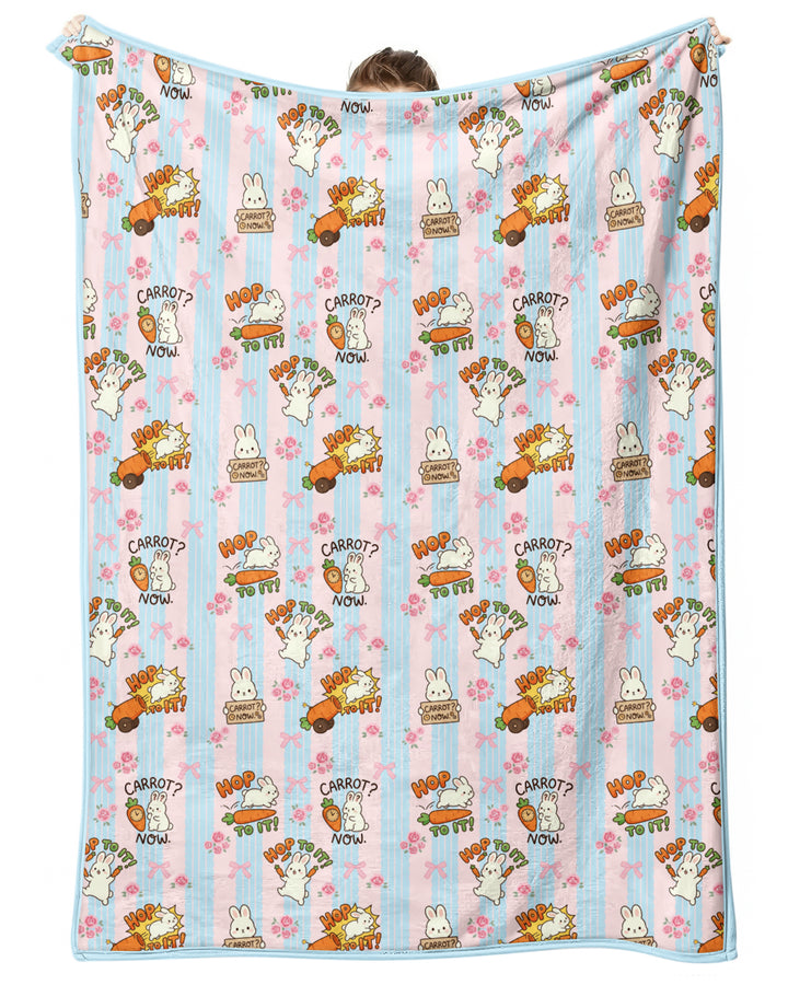 Carrot Rush Bamboo Blanket