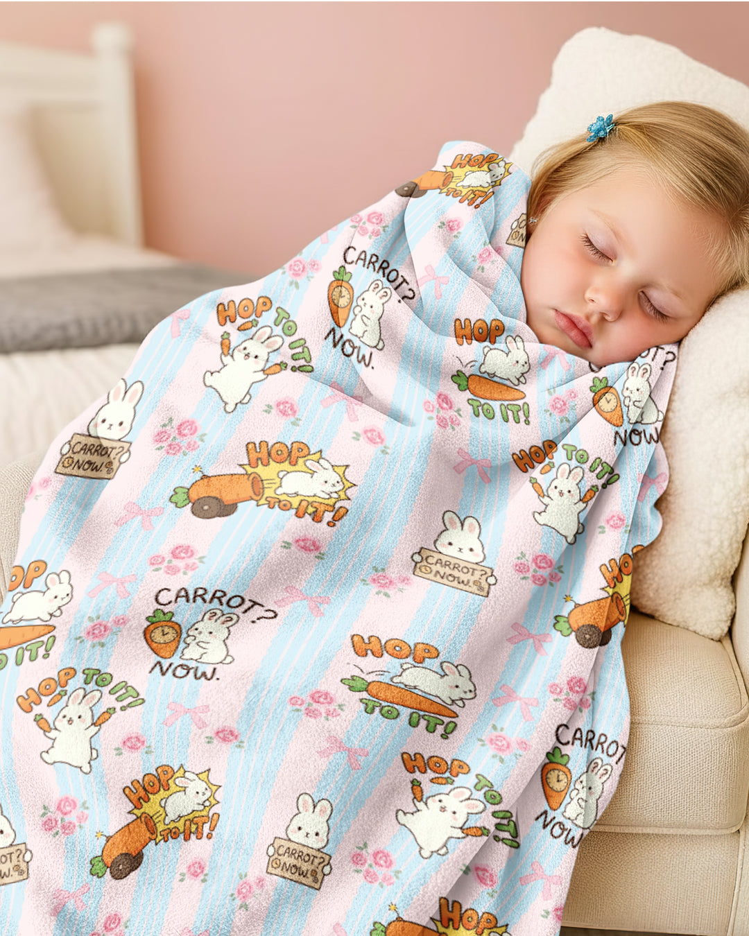 Carrot Rush Bamboo Blanket