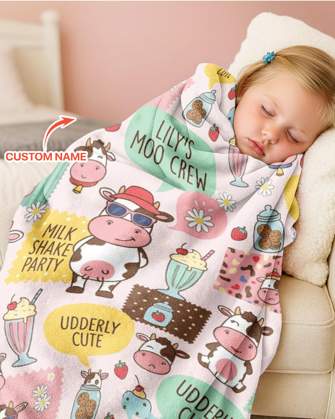 Custom Name The Milkshake Secret Society Bamboo Blanket