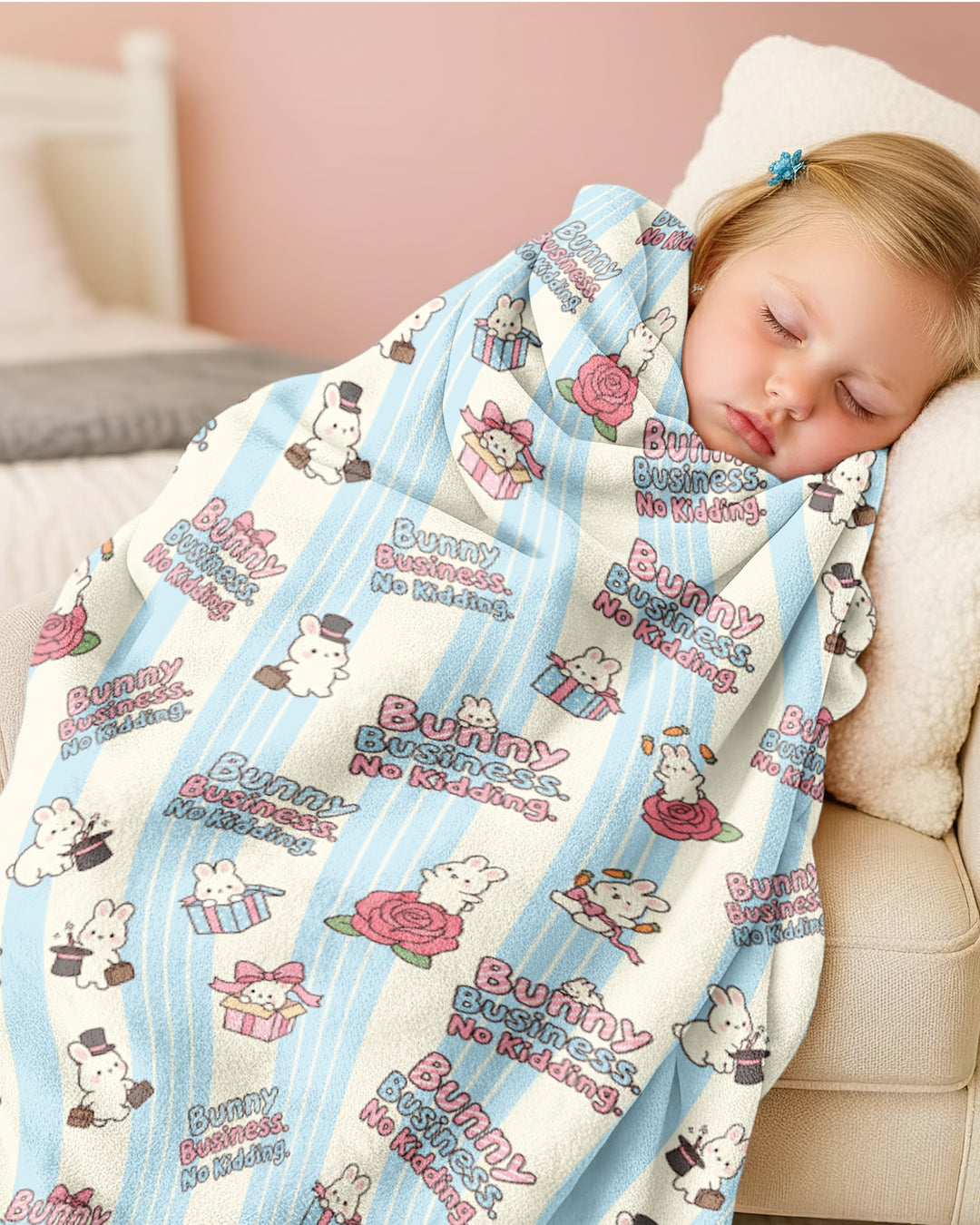 Boss Bunny Bamboo Blanket