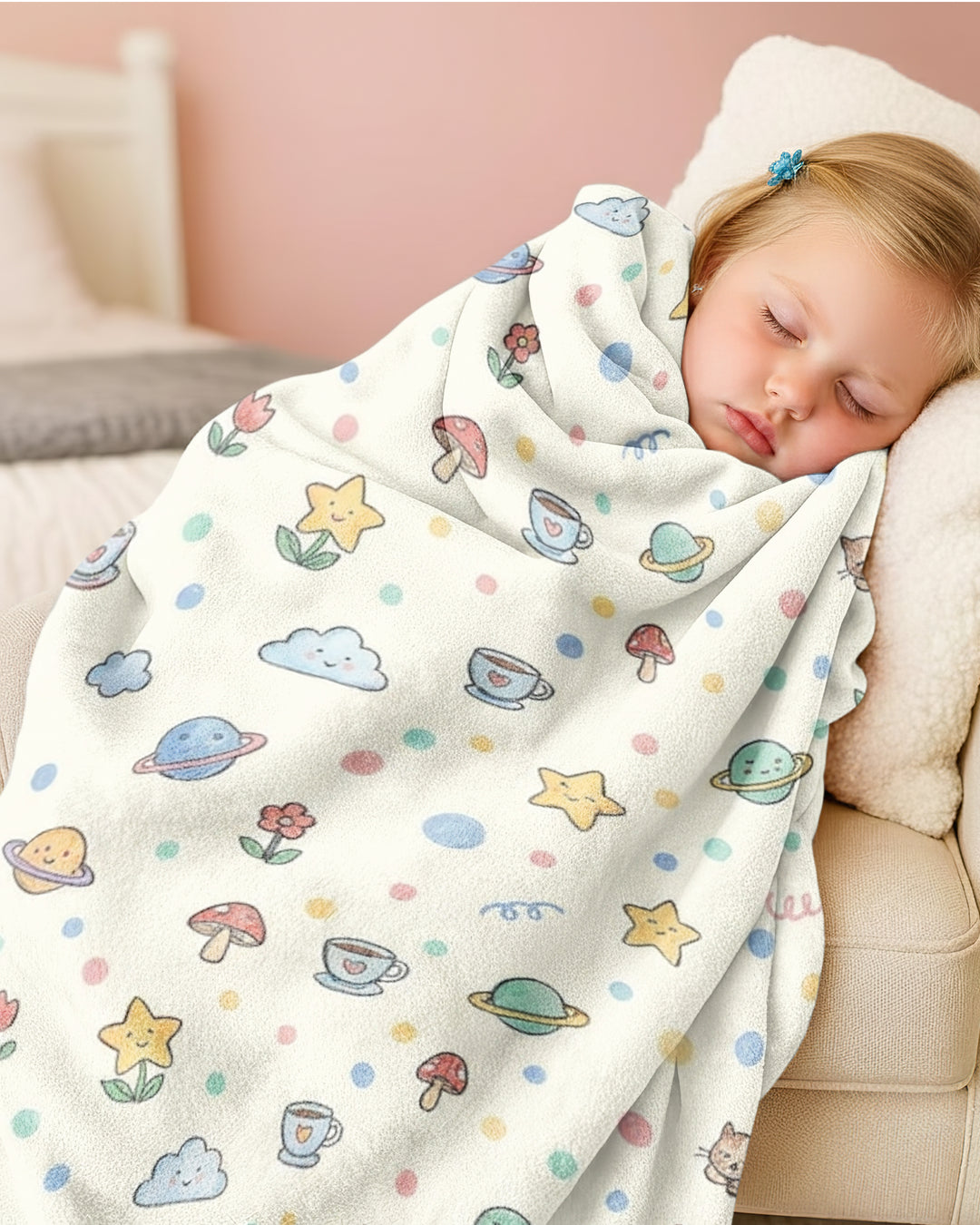 Lazy Cats Universe Bamboo Blanket