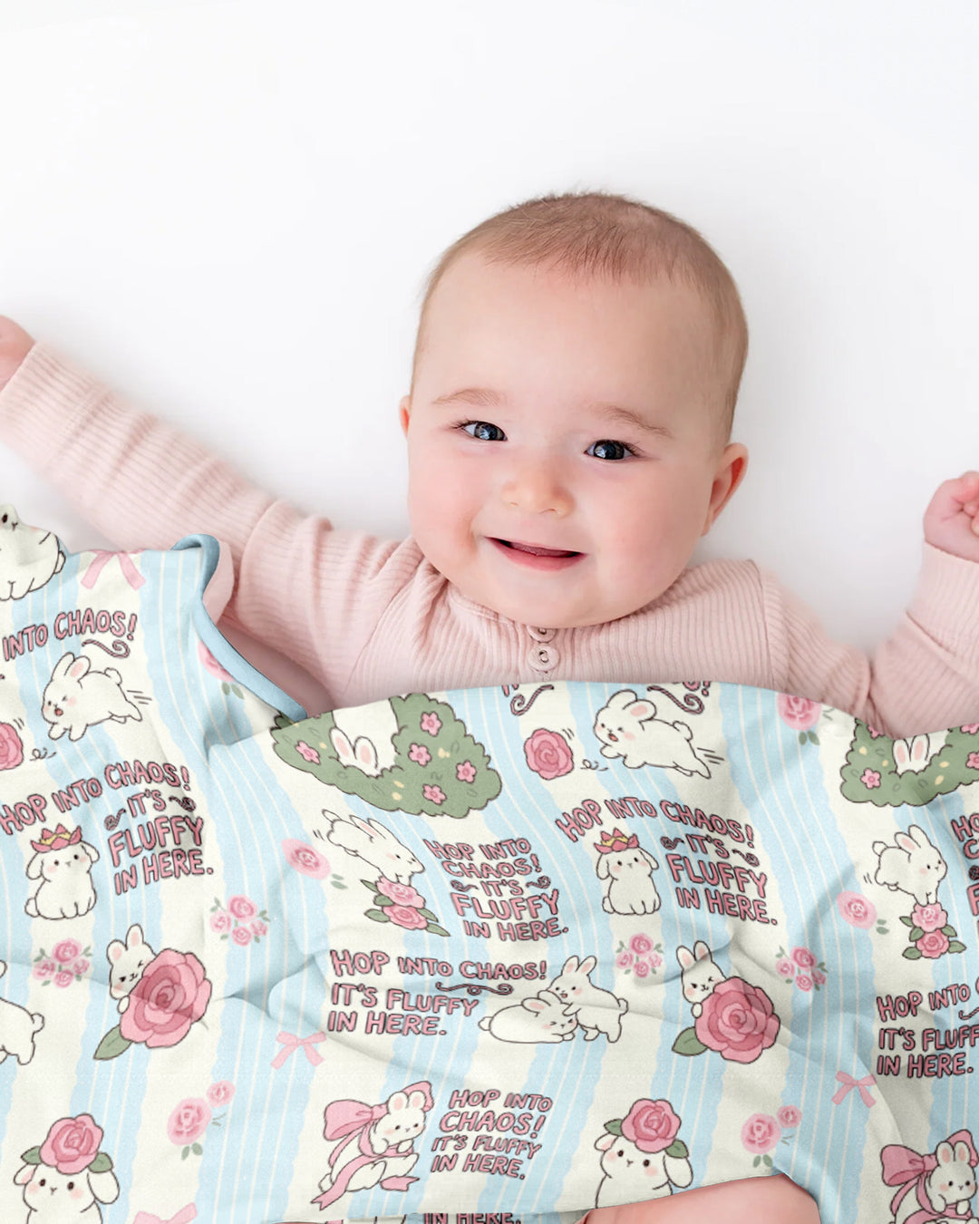 Hop Into Chaos Bamboo Blanket
