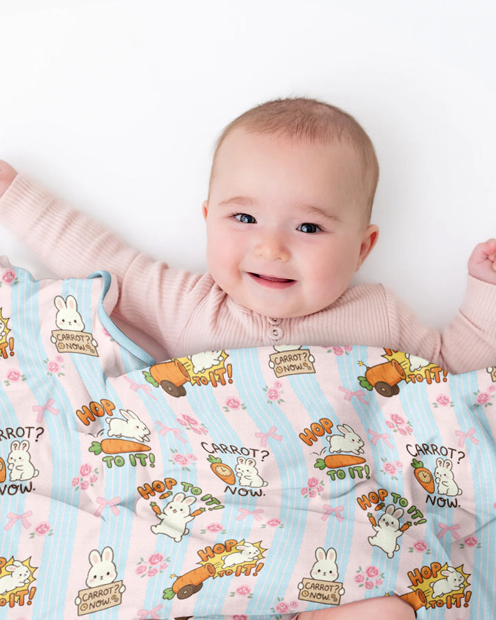 Carrot Rush Bamboo Blanket