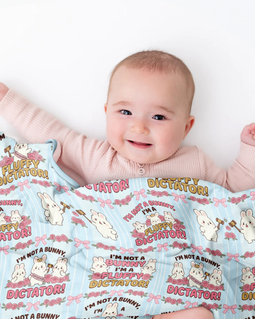 Bossy Bunny Bamboo Blanket