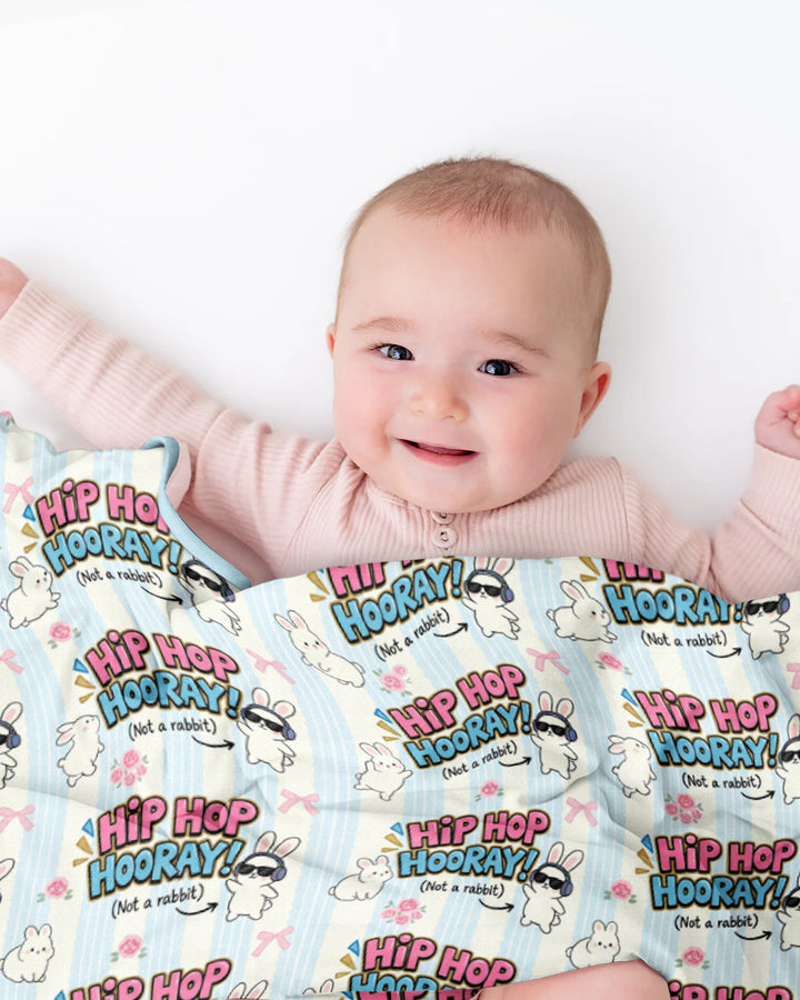Hip Hop Bunny Bamboo Blanket