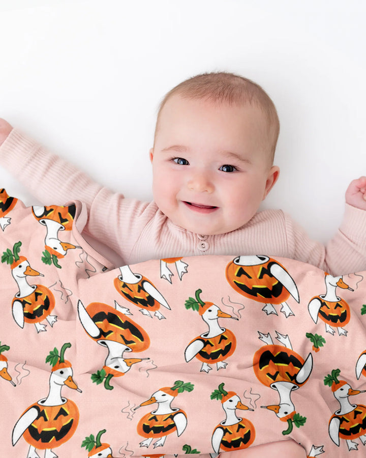 Spooky Duckling Waddle Bamboo Blanket