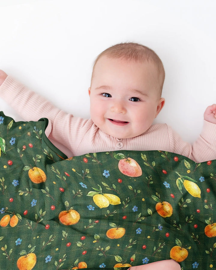 Forest Orange Bamboo Blanket