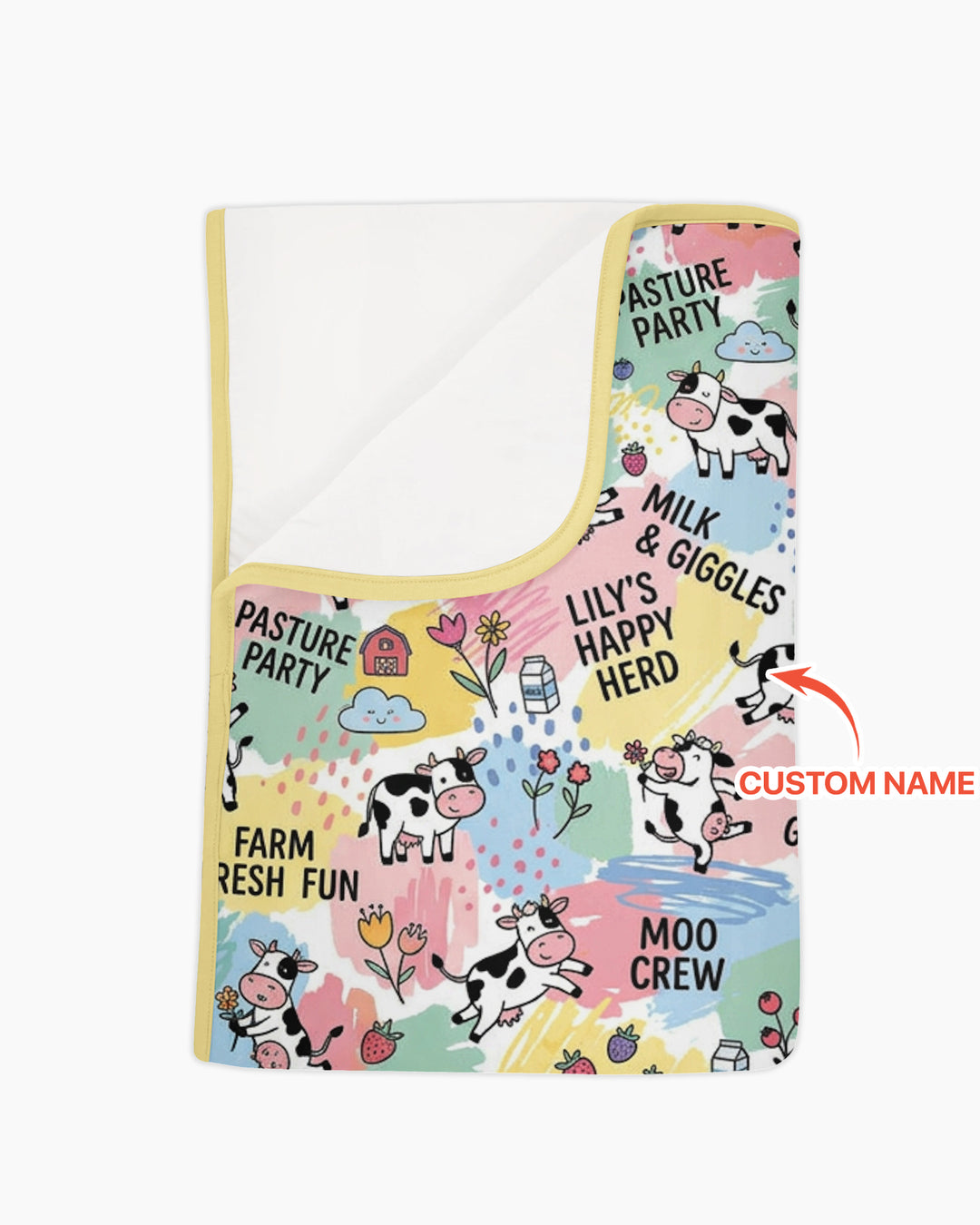 Custom Name Can’t Keep Us In The Barn Bamboo Blanket