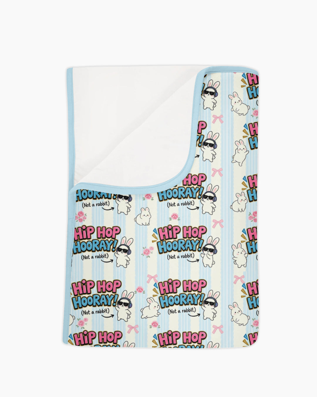 Hip Hop Bunny Bamboo Blanket