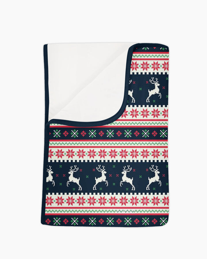 Classic Fair Isle Winter Bamboo Blanket