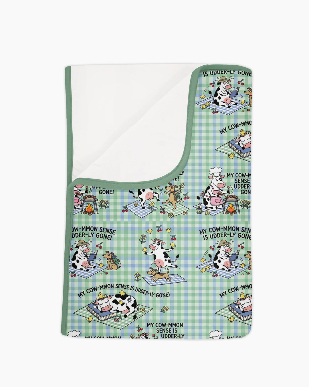 Common Sense Is Udderly Gone Bamboo Blanket