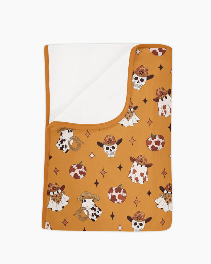 Howdy Spooky Cowboy Bamboo Blanket