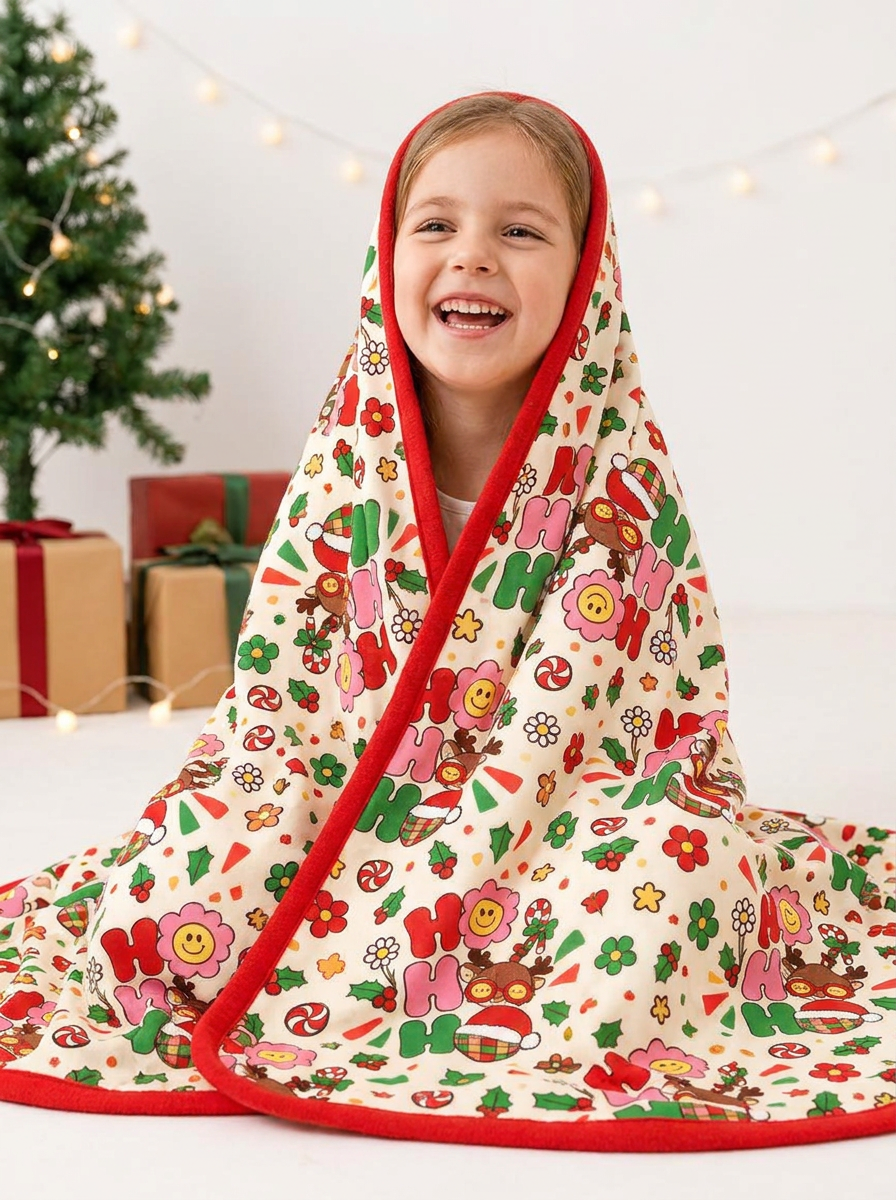 Ho Ho Ho Holiday Bamboo Blanket