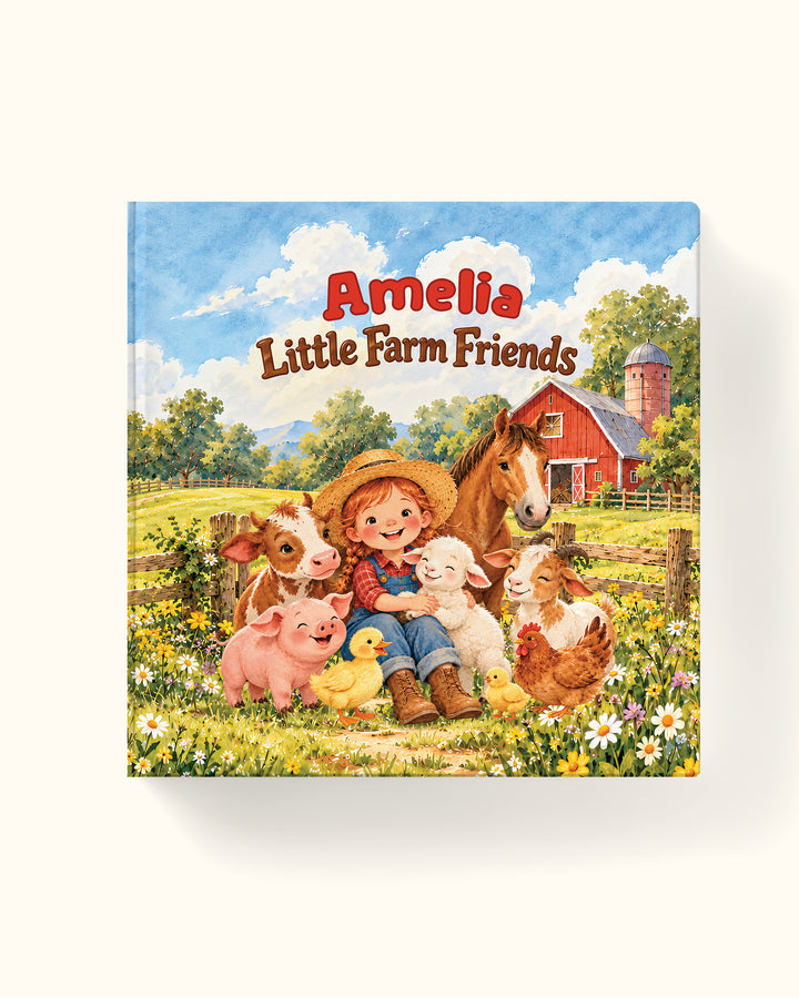 Personalized Children's Storybook About Farm Animals | Custom Name Bedtime Barnyard Story for Boy or Girl