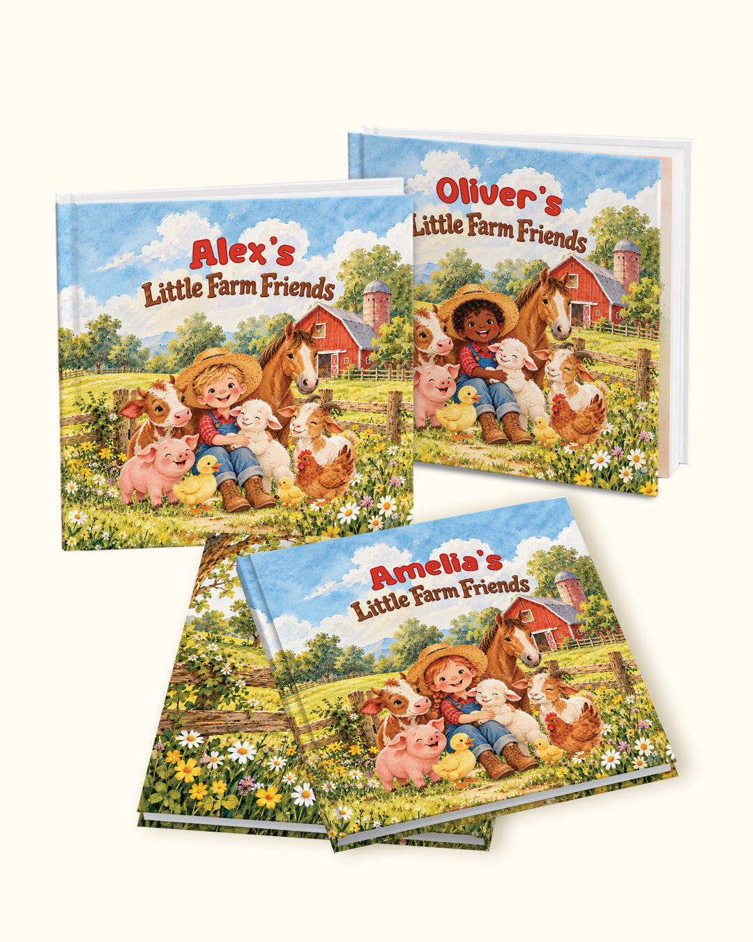 Personalized Children's Storybook About Farm Animals | Custom Name Bedtime Barnyard Story for Boy or Girl