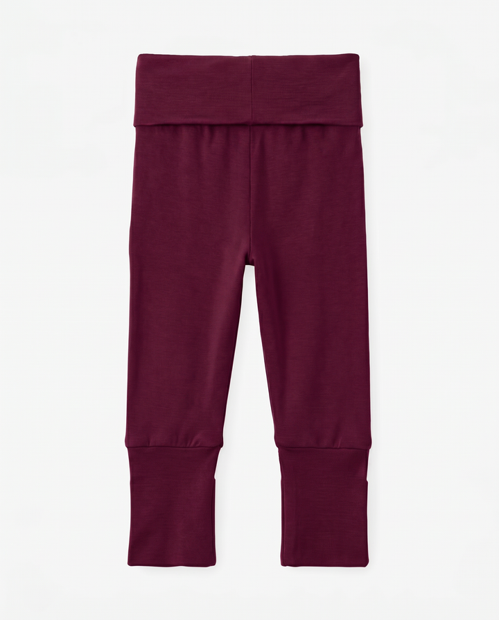 Solid Color Bamboo Fold Over Legging