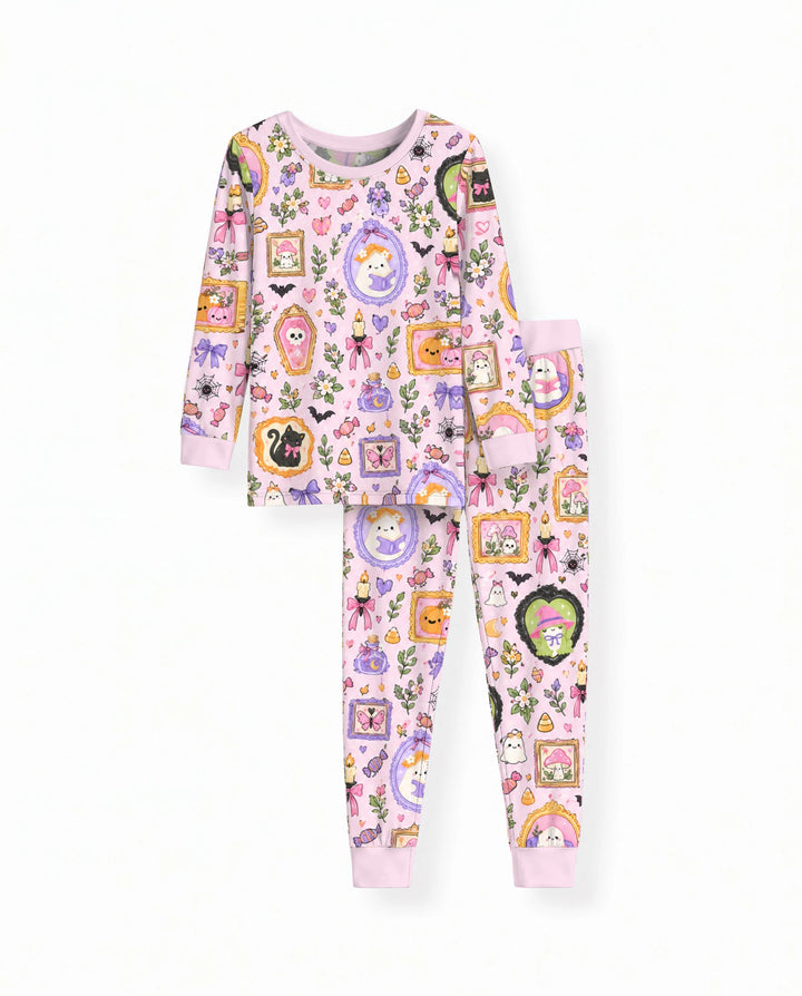Spooky Cute Halloween Gallery Bamboo Two Piece Long Sleeve Pajama Set