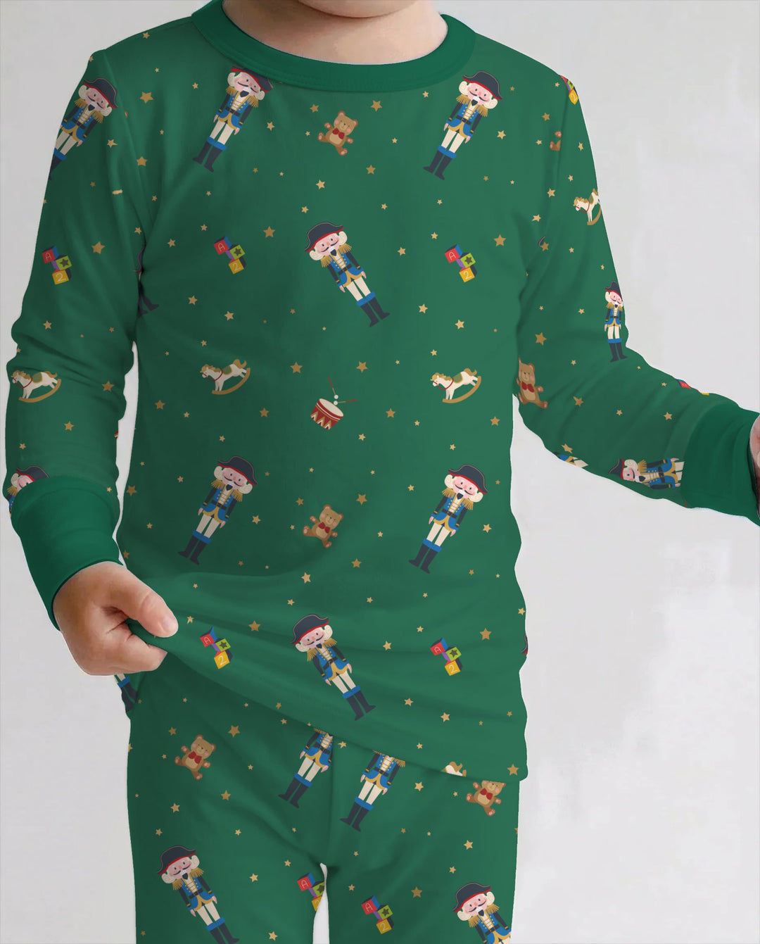 Classic Nutcracker Toyland Bamboo Two Piece Long Sleeve Pajama Set