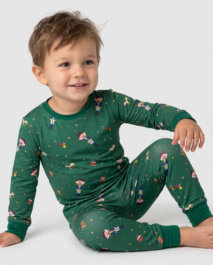 Classic Nutcracker Toyland Bamboo Two Piece Long Sleeve Pajama Set