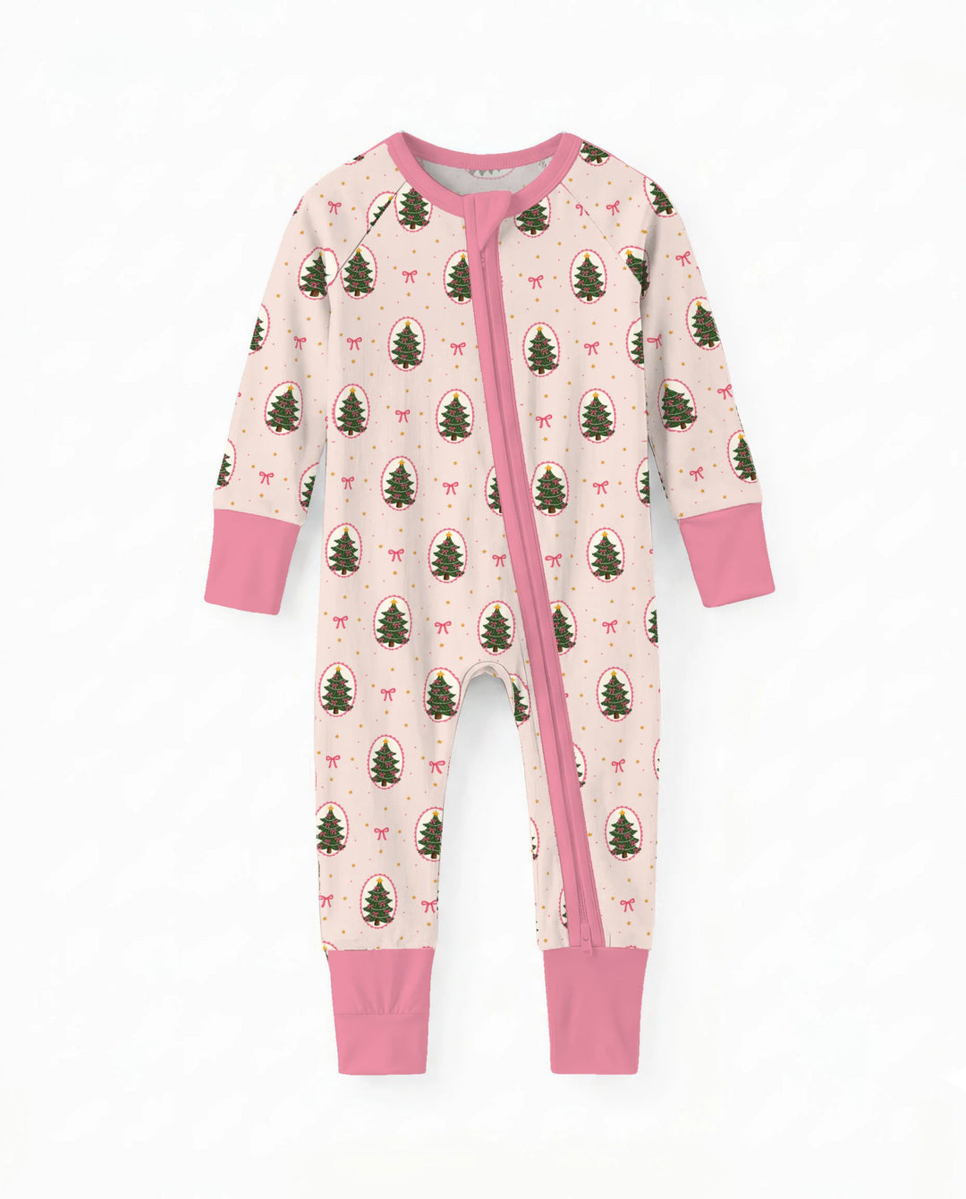 Pink Christmas Tree Cameo Bamboo Convertible Zippy