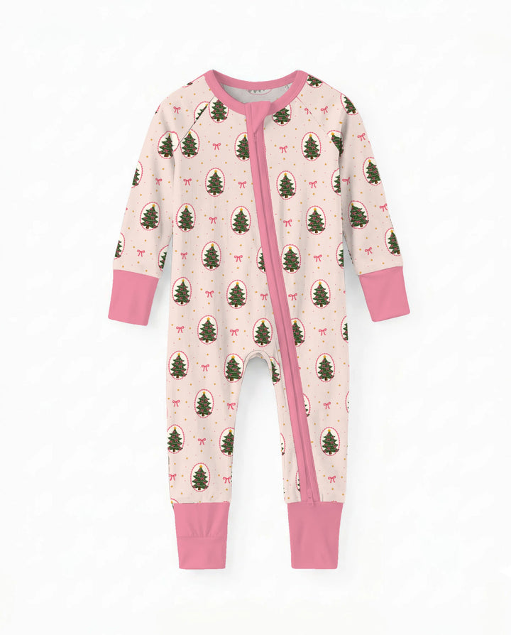 Pink Christmas Tree Cameo Bamboo Convertible Zippy