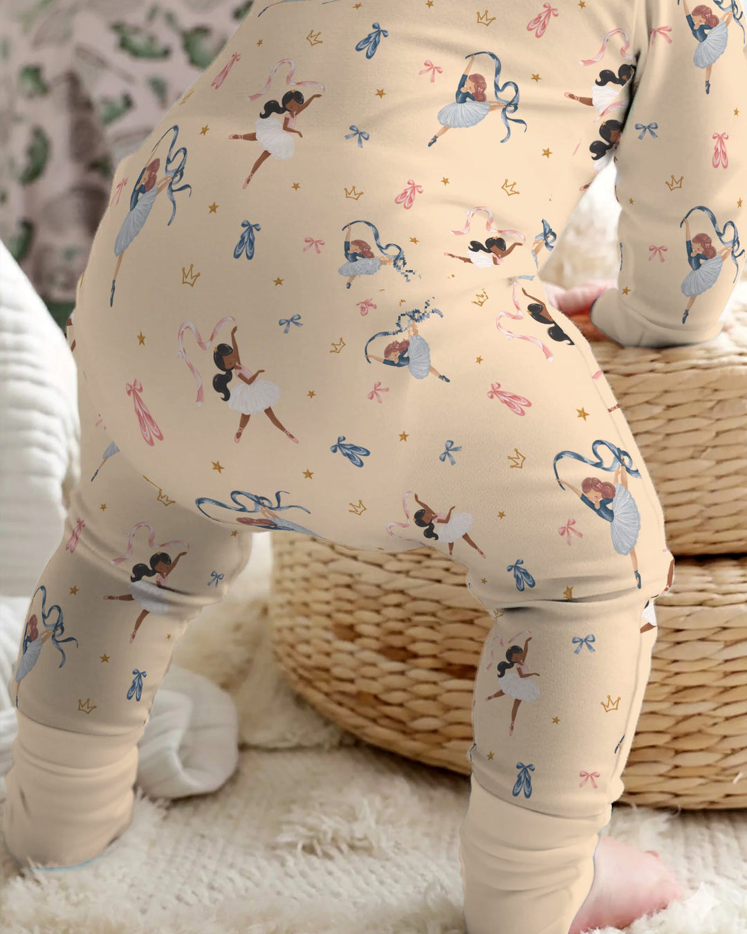 Sugar Plum Ballerina Christmas Bamboo Convertible Zippy