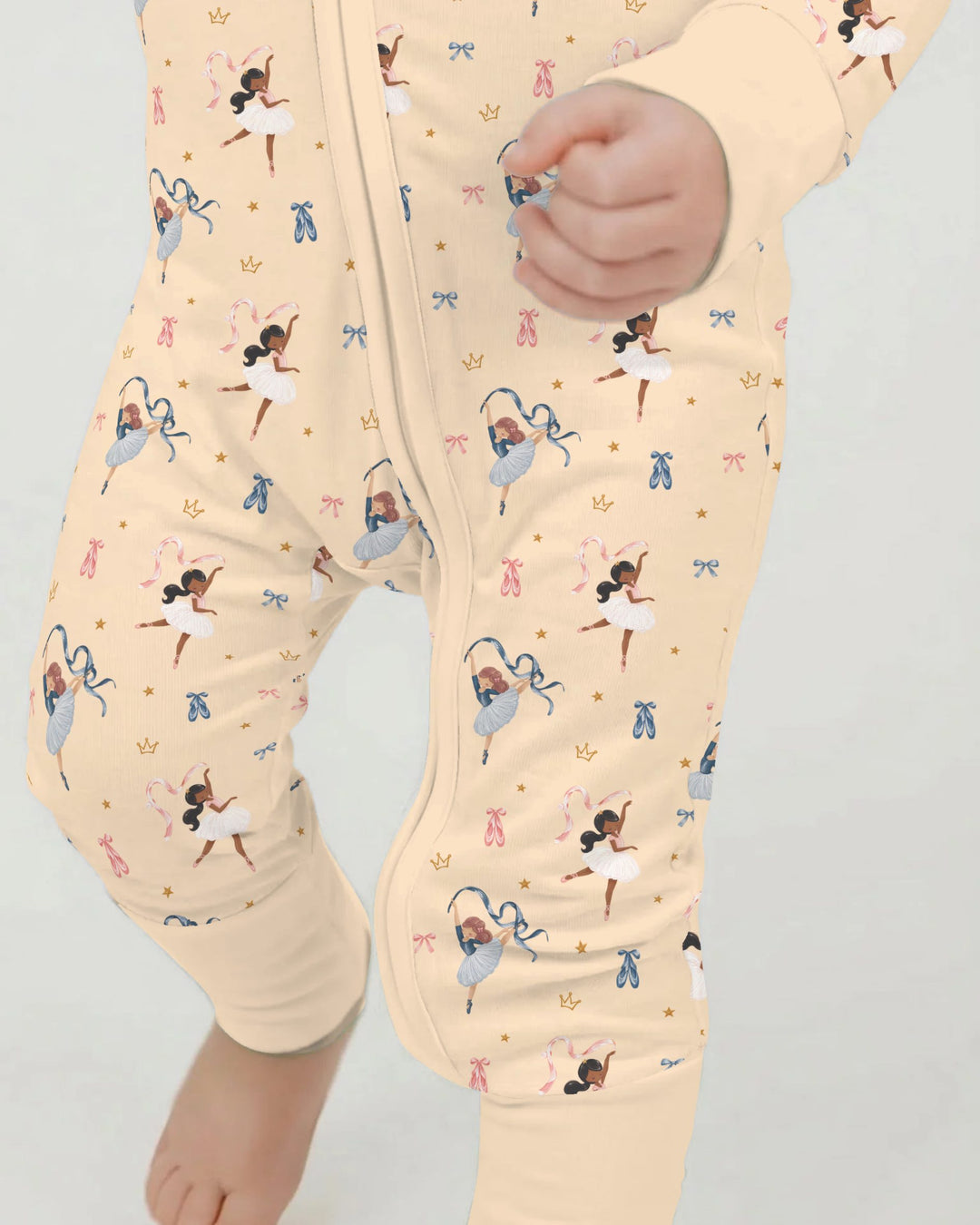 Sugar Plum Ballerina Christmas Bamboo Convertible Zippy